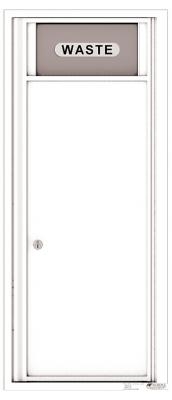 4C11S-Bin Eleven Door High 4C Trash/Recycling Bin White