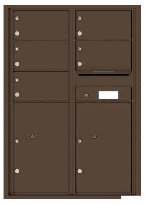 4C12D-05 Twelve Door High Five Tenant 4C Mailbox Antique Bronze