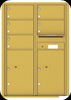 4C12D-05 Twelve Door High Five Tenant 4C Mailbox Gold Speck
