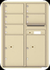 4C12D-05 Twelve Door High Five Tenant 4C Mailbox Sandstone