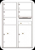 4C12D-05 Twelve Door High Five Tenant 4C Mailbox White