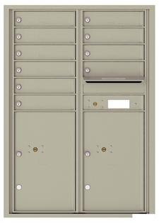 Versatile ™ 4C Mailbox – 12-Doors High – 10 Tenant Mailboxes