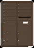 4C12D-10 Twelve Door High Ten Tenant 4C Mailbox Antique Bronze