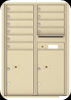 4C12D-10 Twelve Door High Ten Tenant 4C Mailbox Sandstone