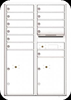 4C12D-11 Twelve Door High Eleven Tenant 4C Mailbox White