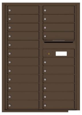 4C12D-22 Twelve Door High Twenty-Two Tenant 4C Mailbox Antique Bronze