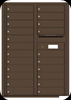 4C12D-22 Twelve Door High Twenty-Two Tenant 4C Mailbox Antique Bronze