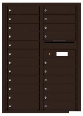 4C12D-22 Twelve Door High Twenty-Two Tenant 4C Mailbox Dark Bronze