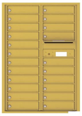 4C12D-22 Twelve Door High Twenty-Two Tenant 4C Mailbox Gold Speck
