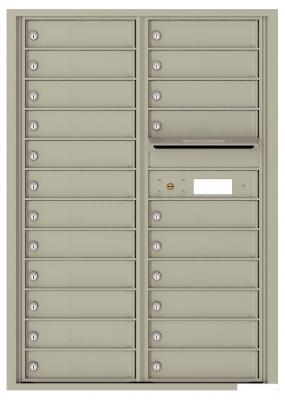 4C12D-22 Twelve Door High Twenty-Two Tenant 4C Mailbox Postal Grey