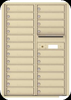 4C12D-22 Twelve Door High Twenty-Two Tenant 4C Mailbox Sandstone