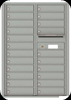 4C12D-22 Twelve Door High Twenty-Two Tenant 4C Mailbox Silver Speck