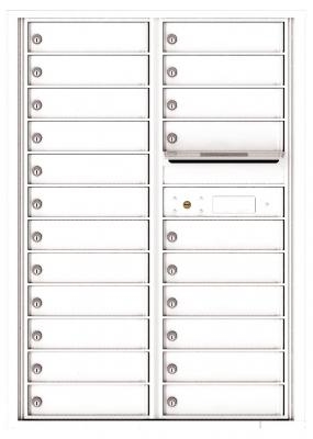 4C12D-22 Twelve Door High Twenty-Two Tenant 4C Mailbox White