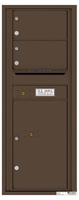4C12S-02 Twelve Door High Two Tenant 4C Mailbox Antique Bronze