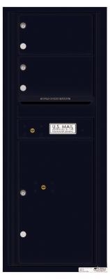 4C12S-02 Twelve Door High Two Tenant 4C Mailbox Black