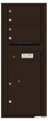 4C12S-02 Twelve Door High Two Tenant 4C Mailbox Dark Bronze