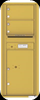4C12S-02 Twelve Door High Two Tenant 4C Mailbox Gold Speck