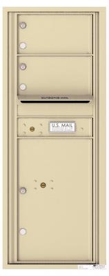 4C12S-02 Twelve Door High Two Tenant 4C Mailbox Sandstone