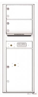 4C12S-02 Twelve Door High Two Tenant 4C Mailbox White