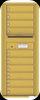 4C12S-10 Twelve Door High Ten Tenant 4C Mailbox Gold Speck