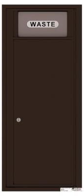 4C12S-Bin Twelve Door High 4C Trash/Recycling Bin Dark Bronze