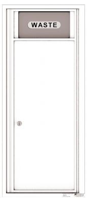 4C12S-Bin Twelve Door High 4C Trash/Recycling Bin White