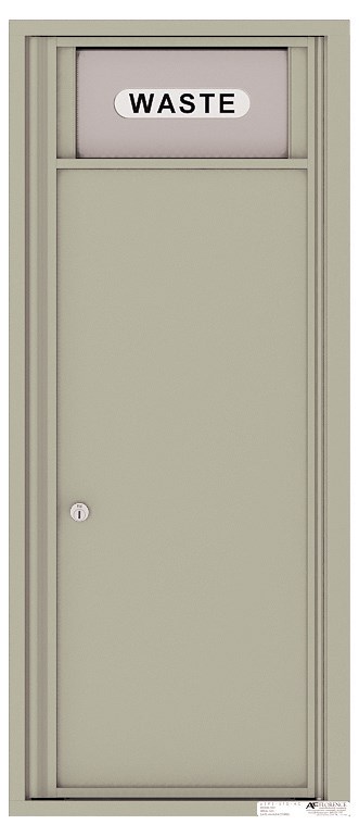 Versatile ™ 4C Trash/Recycling Bin - 12-Doors High Postal Grey