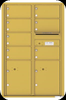 Versatile 7 Tenant Mailbox for sale from US Mail Supply With 2 parcel lockers in Gold Speck