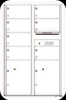 Versatile 7 Tenant Mailbox for sale from US Mail Supply With 2 parcel lockers in White