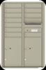 Postal Grey 4C13D-12 Thirteen Door High Twelve Tenant 4C Mailbox