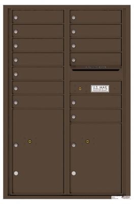 Antique Bronze 4C13D-13 Thirteen Door High Thirteen Tenant 4C Mailbox