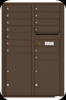 Antique Bronze 4C13D-13 Thirteen Door High Thirteen Tenant 4C Mailbox