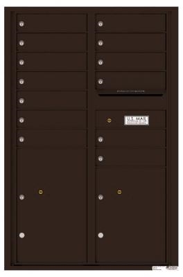 Dark Bronze 4C13D-13 Thirteen Door High Thirteen Tenant 4C Mailbox