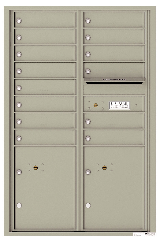 Versatile ™ 4C Mailbox – 13-Doors High – 14 Tenant Mailboxes