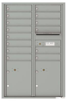 Silver Speck 4C13D-14 Thirteen Door High Fourteen Tenant 4C Mailbox