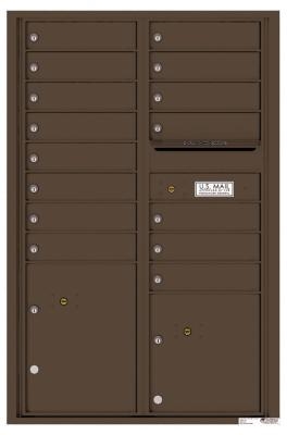 Antique Bronze 4C13D-15 Thirteen Door High Fifteen Tenant 4C Mailbox