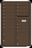Antique Bronze 4C13D-15 Thirteen Door High Fifteen Tenant 4C Mailbox