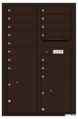 Dark Bronze 4C13D-15 Thirteen Door High Fifteen Tenant 4C Mailbox