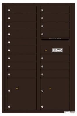 Dark Bronze 4C13D-16 Thirteen Door High Sixteen Tenant 4C Mailbox