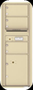 Versatile 3 Tenant Mailbox for sale from US Mail Supply With a parcel locker in Sandstone