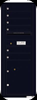 Versatile 6 Tenant Mailbox for sale from US Mail Supply With a parcel locker in Black