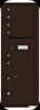 Versatile 6 Tenant Mailbox for sale from US Mail Supply With a parcel locker in Dark Bronze
