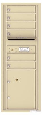 Versatile 6 Tenant Mailbox for sale from US Mail Supply With a parcel locker in Sandstone