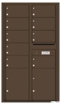 Florence 4C Indoor Commercial Multi Unit Mailbox Antique Bronze