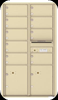 Standard 9 Door 4C Horizontal Mailbox for Apartments Sandstone