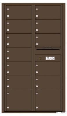 4C Commercial Horizontal Mailbox Private Use Antique Bronze