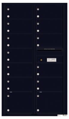 4C Horizontal Mailbox for Apartments Black