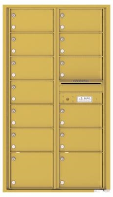 Commercial 4C Mailbox for Apartment Buildings Gold Speck