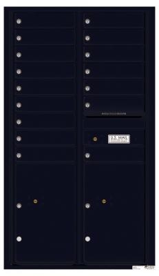 STD-4C Residential Mailbox for Apartments Black