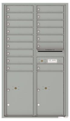 4C Indoor Horizontal Apartment Mailbox Silver